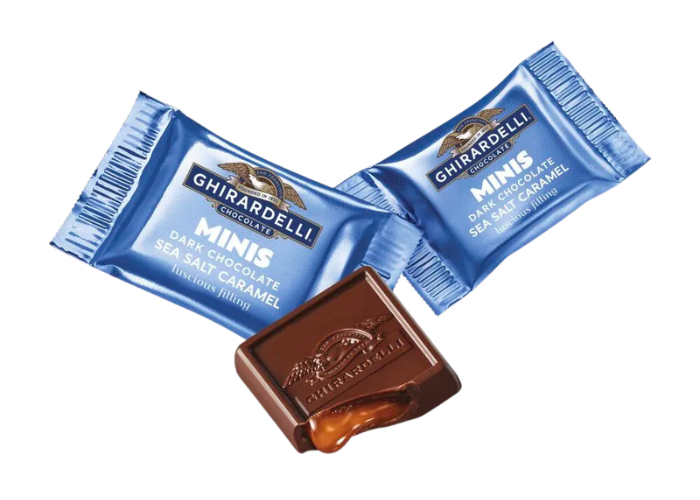 Mini Ghirardelli Salted Caramel Dark Chocolate Squares
