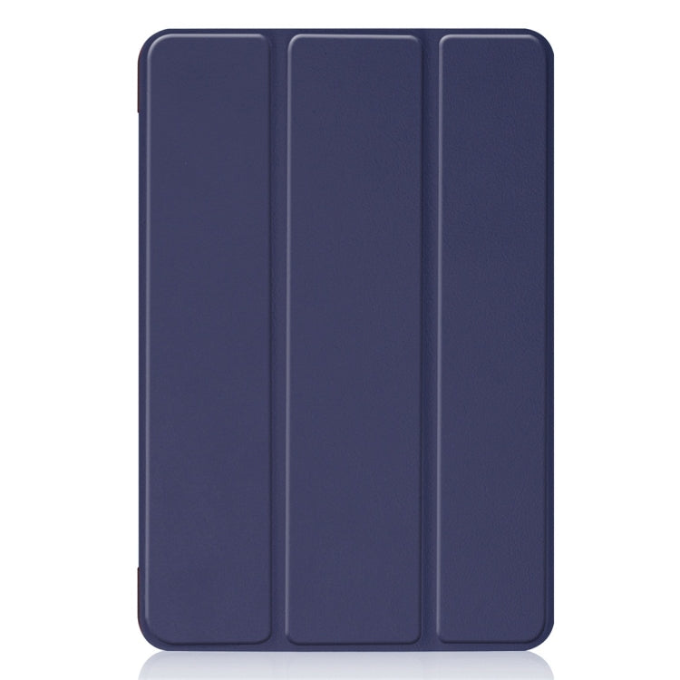 Custer Texture Horizontal Flip Smart PU Leather Case for iPad Mini 4 / Mini 5, with Sleep / Wake-up Function & Three-folding Holder, For iPad Mini 4 / Mini 5