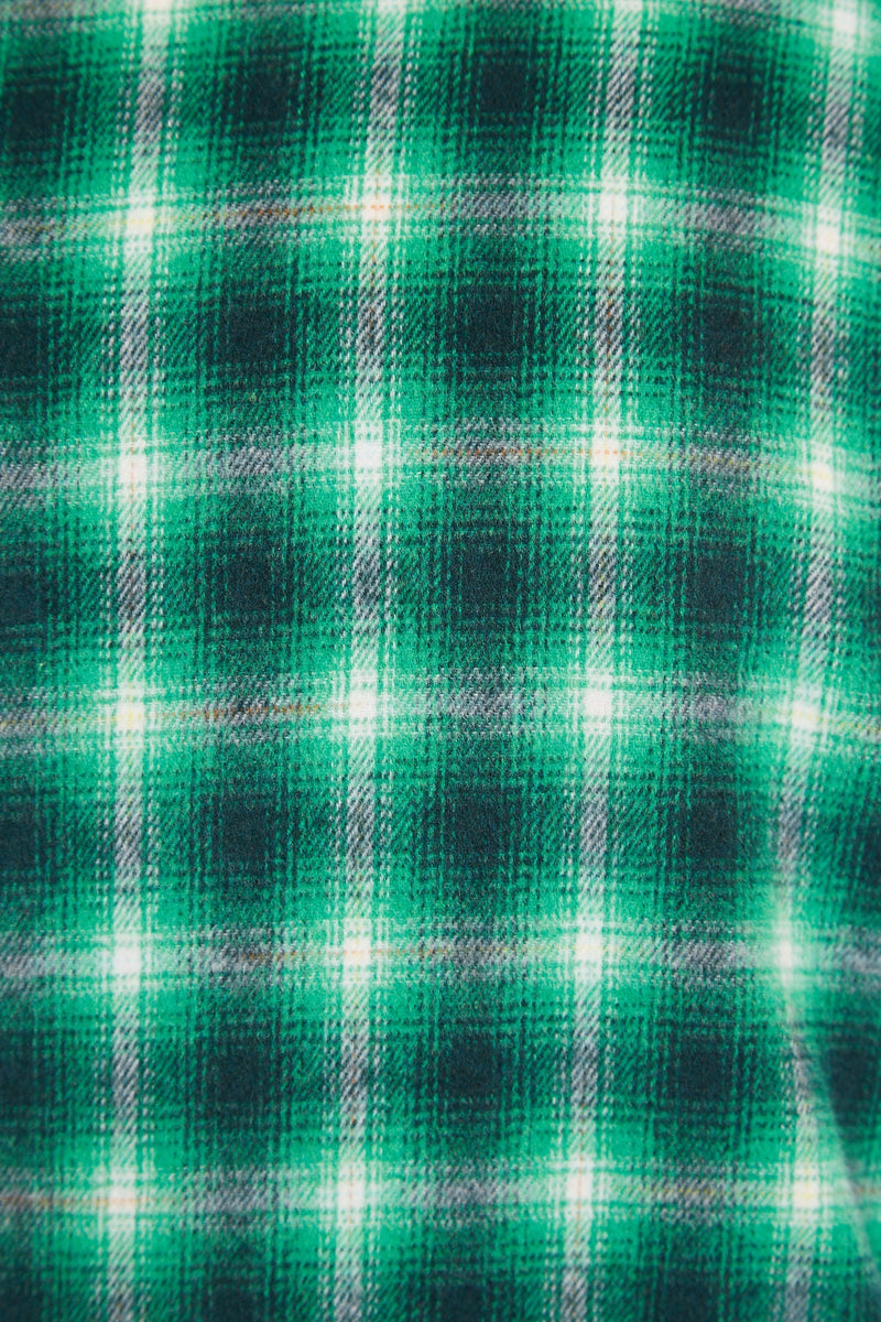 Louche Meriam Check Shacket Green