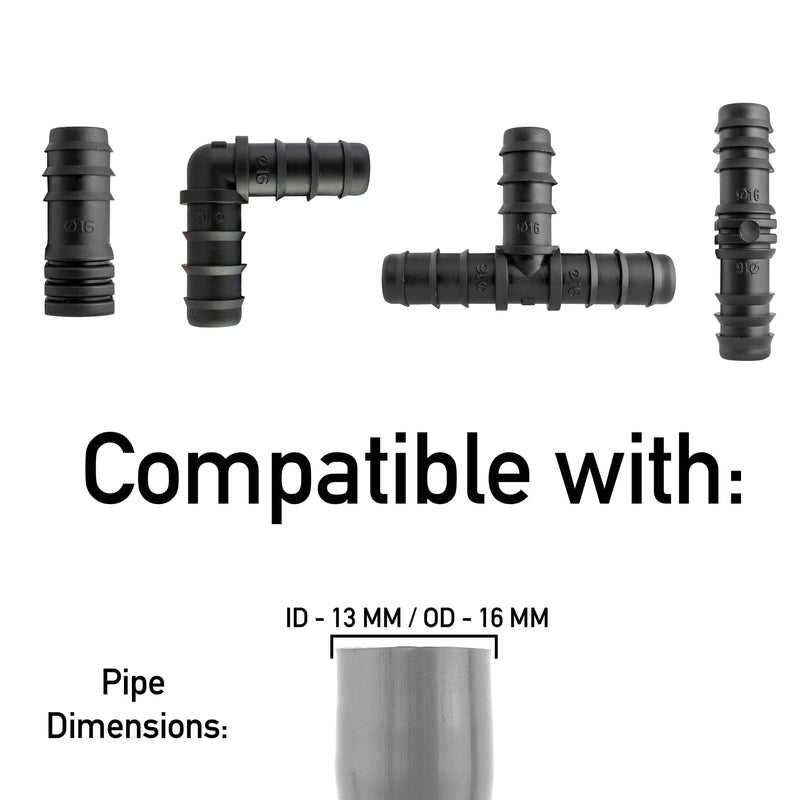 Mix 1/2" Barb Connectors HOZ10