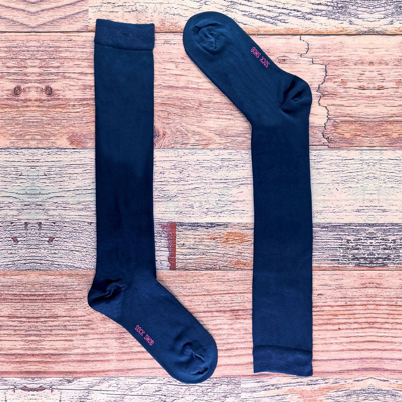 2 Pack Mens Extra Long Knee High Breathable Bamboo Socks
