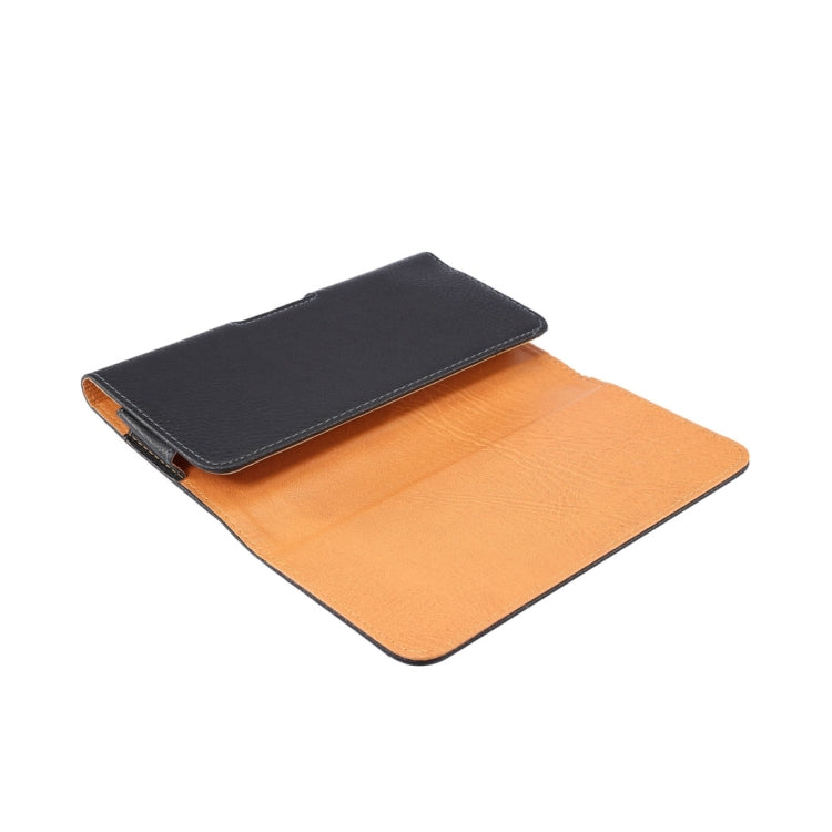 Universal Litchi Texture Vertical Flip PU Leather Case / Waist Bag for Xiaomi and 6.4 Inch Smart Phone