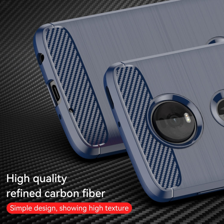Brushed Texture Carbon Fiber TPU Case for Motorola Moto Z4 Play, For Motorola Moto Z4 Play