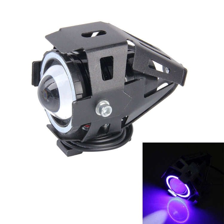 U7 10W 1000LM CREE LED Life Waterproof Headlamp Light with Angel Eyes Light for Motorcycle / SUV, DC 12V, U7 10W 1000LM Red Light, U7 10W 1000LM Blue Light