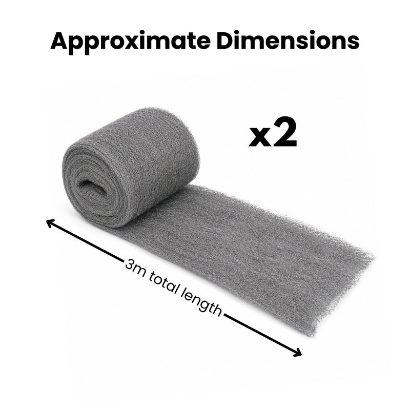 Steel Wool for Mice 2 Pack Rodent Control Rolls