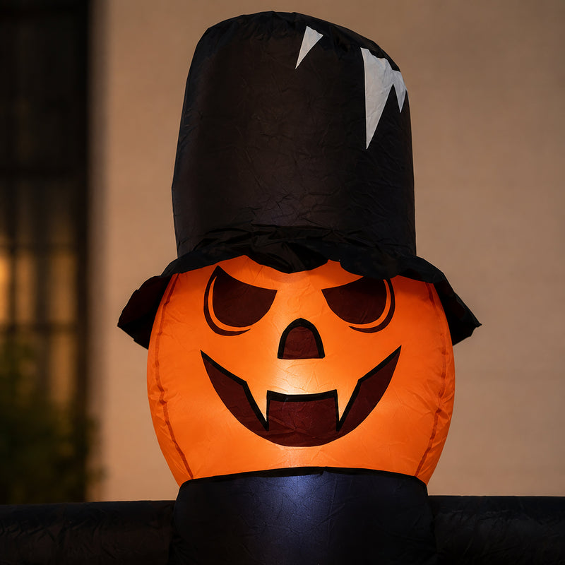 Inflatable Halloween Pumpkin Family with LED Lights