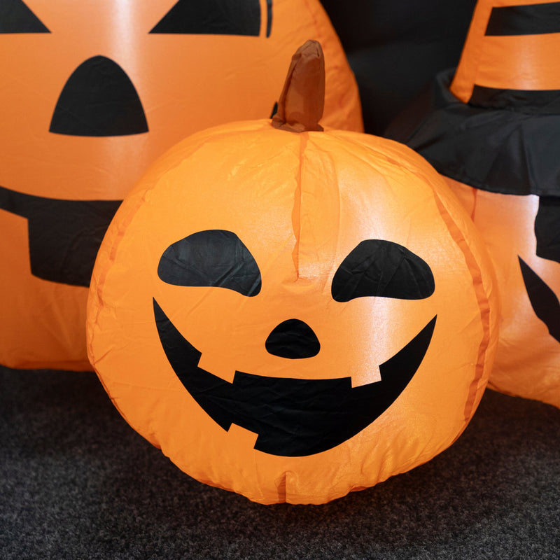 Inflatable Halloween Pumpkin Family with LED Lights