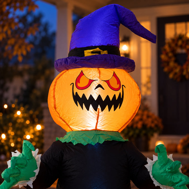 6ft Inflatable Outdoor Halloween Pumpkin Decoration
