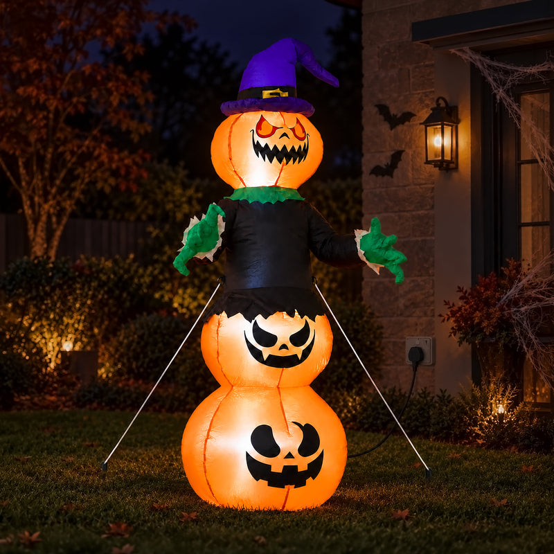 6ft Inflatable Outdoor Halloween Pumpkin Decoration