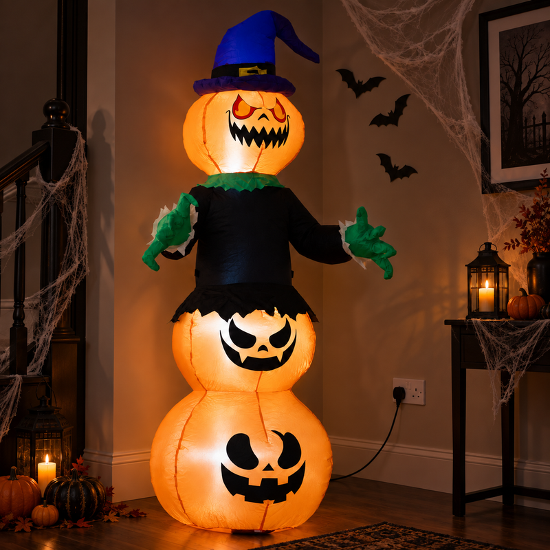 6ft Inflatable Outdoor Halloween Pumpkin Decoration