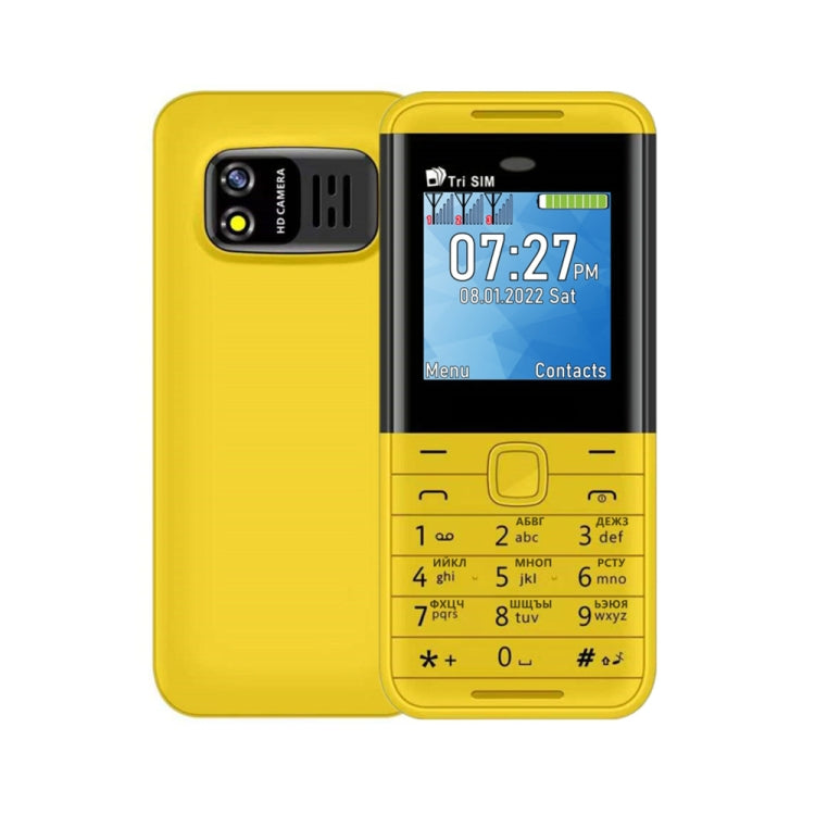 1.33 inch, MTK6261D, 21 Keys, Support Bluetooth, FM, Magic Sound, Auto Call Record, GSM, Triple SIM, Russian Key