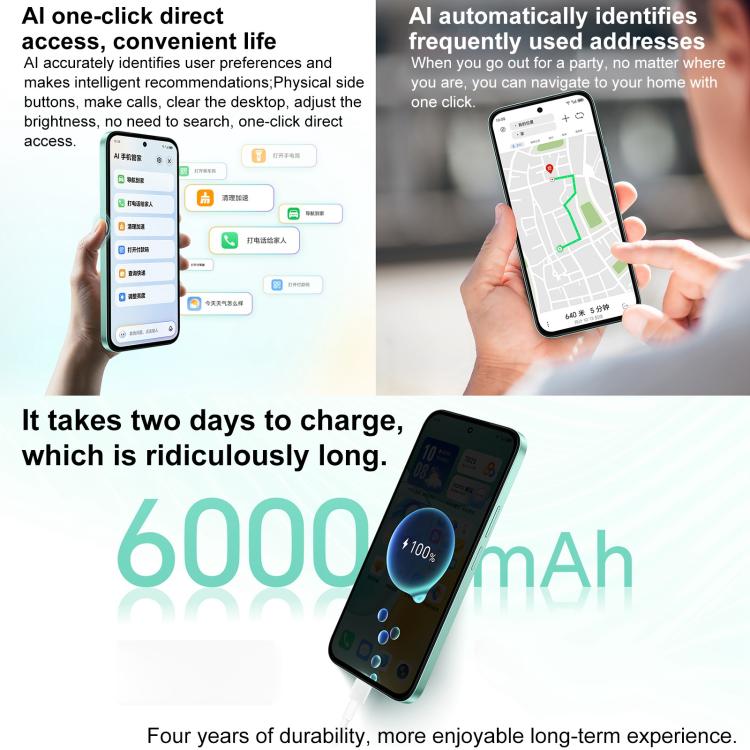 Honor Play 60, 8GB+256GB, Side Fingerprint, 6.61 inch MagicOS 9.0 Dimensity 6300 Octa Core, Network: 5G, OTG, Play 60, 8GB+256GB, 8GB+256GB