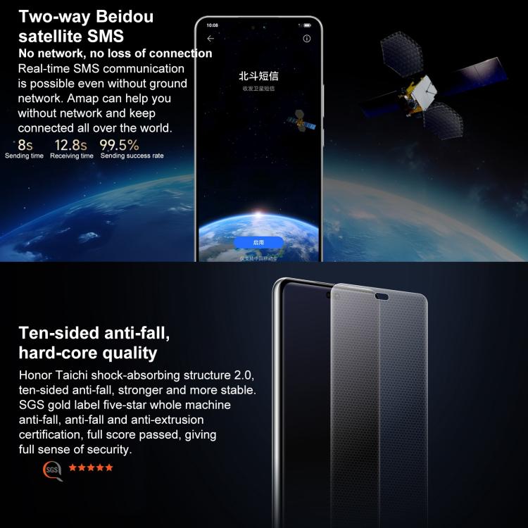 Honor Power, 12GB+512GB, Screen Fingerprint, 6.78 inch MagicOS 9.0 Snapdragon 7 Gen 3 Octa Core, Network: 5G, NFC, OTG, 12GB+512GB