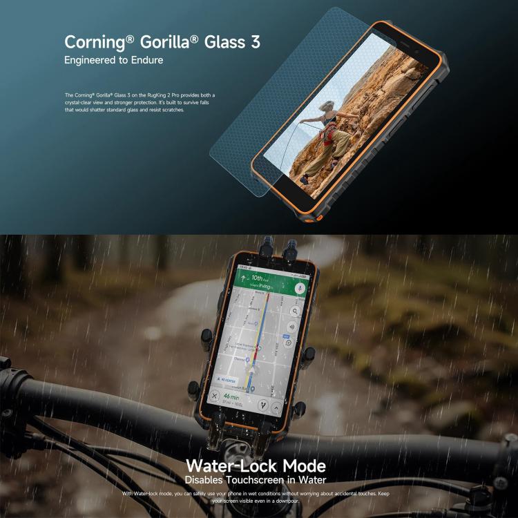 Ulefone RugKing 2 Pro Rugged Smartphone | 6GB RAM + 128GB | Android 16 | IP68/IP69K