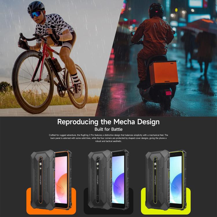 Ulefone RugKing 2 Pro Rugged Smartphone | 6GB RAM + 128GB | Android 16 | IP68/IP69K
