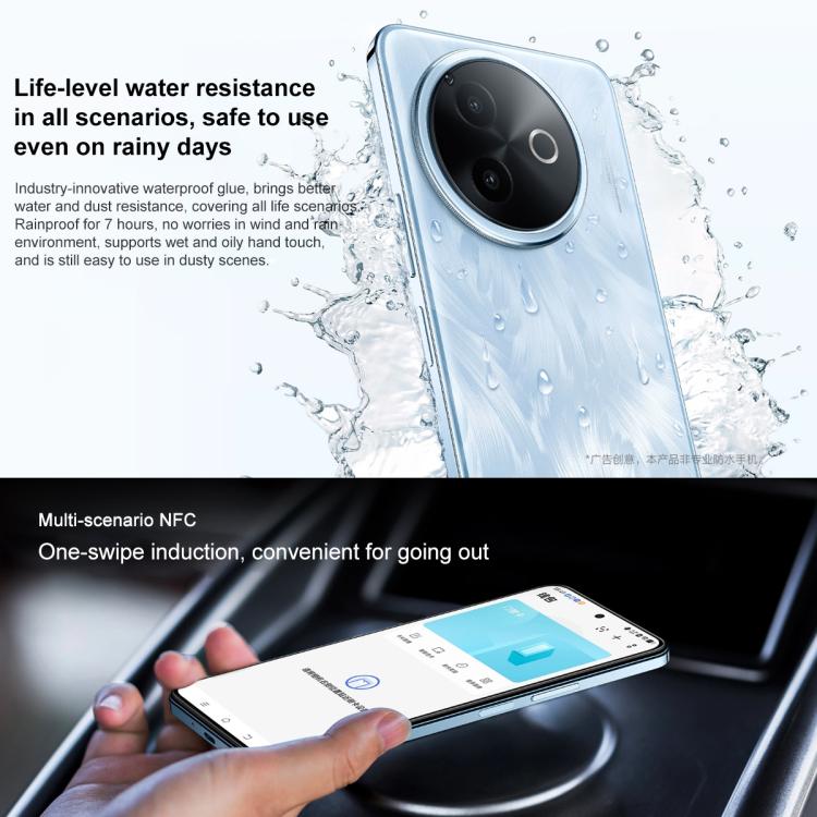 vivo Y300i, 12GB+256GB, Face ID / Side Fingerprint, 6.68 inch Android 15 OriginOS 5 Snapdragon 4 Gen 2 Octa Core, OTG, NFC, Network: 5G, 12GB+256GB