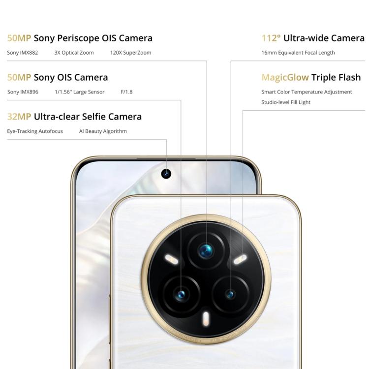 Realme 14 Pro+, 12GB+512GB, Screen Fingerprint Identification, 6.83 inch Realme UI 6.0 Snapdragon 7s Gen 3 Octa Core, NFC, Network: 5G, Realme 14 Pro+, 12GB+512GB, 12GB+512GB