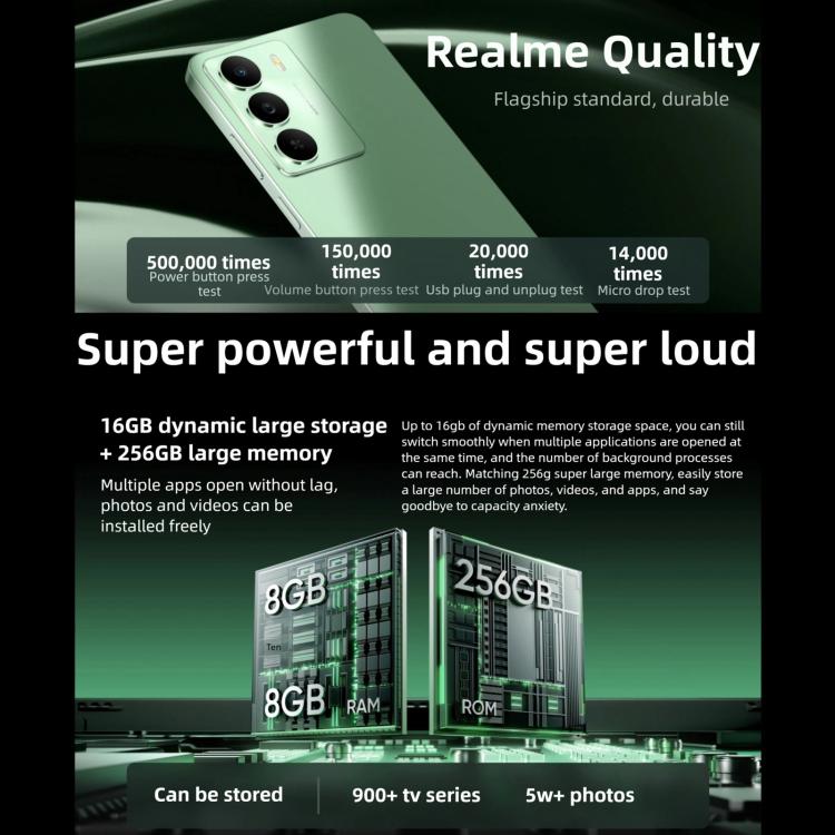 Realme V70, 12GB+256GB, 6.67 inch Realme UI 6.0 Android 15 Dimensity 6300 5G Octa Core, Network: 5G, 12GB+256GB