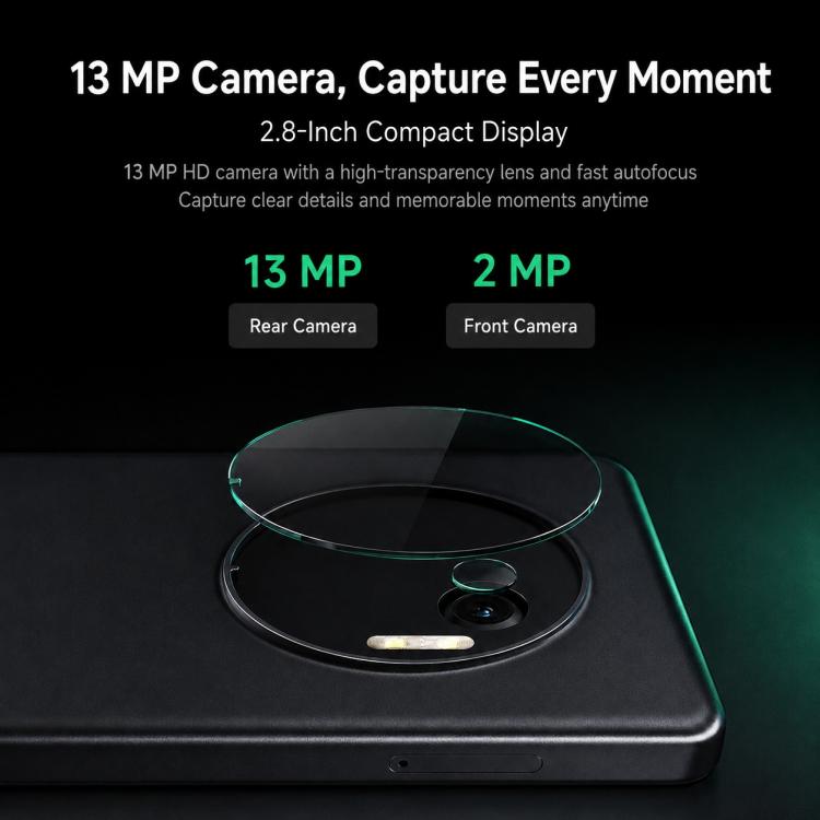 DUOQIN Qin J36 Keypad Smart Phone, 3GB+32GB, 2.8 inch Android 13 MTK8766V Quad Core, Network: 4G, With Camera, With Camera