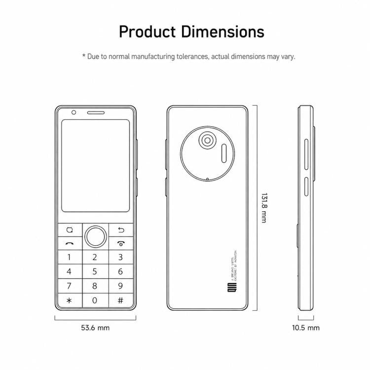 DUOQIN Qin J36 Keypad Smart Phone, 3GB+32GB, 2.8 inch Android 13 MTK8766V Quad Core, Network: 4G, With Camera, With Camera