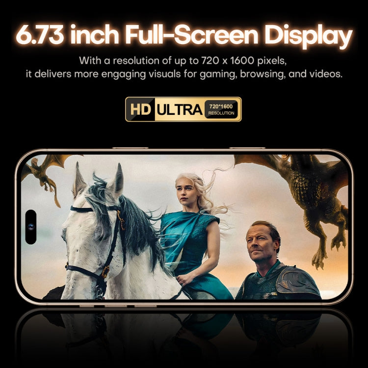 i16 Pro Max / A08A, 3GB+64GB, 6.73 inch Screen, Face Identification, Android 8.1 MTK6753 Octa Core, Network: 4G, Dual SIM, AU Plug, i16 Pro Max / A08A, , AU Plug