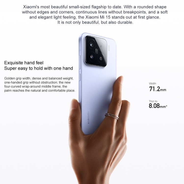 Xiaomi 15, 12GB+256GB, 6.36 inch Xiaomi HyperOS 2 Snapdragon 8 Elite Octa Core 3nm up to 4.32GHz, NFC, Network: 5G, Xiaomi 15, 12GB+256GB