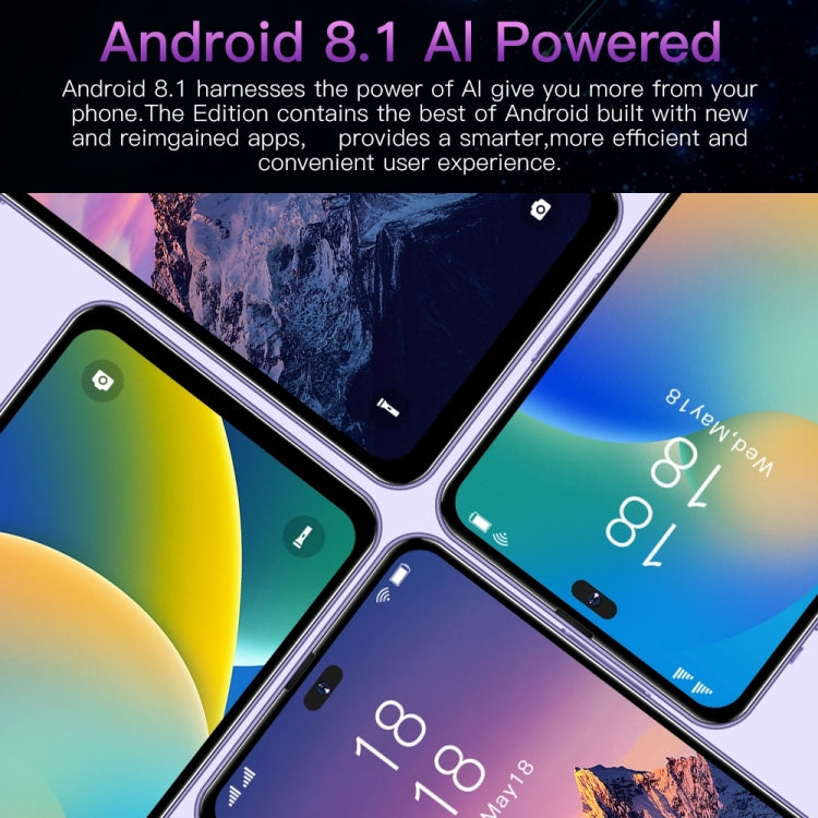 Face Identification, Android 8.1 MTK6753 Octa Core, Network: 4G, 3GB+32GB,Dynamic Island Screen