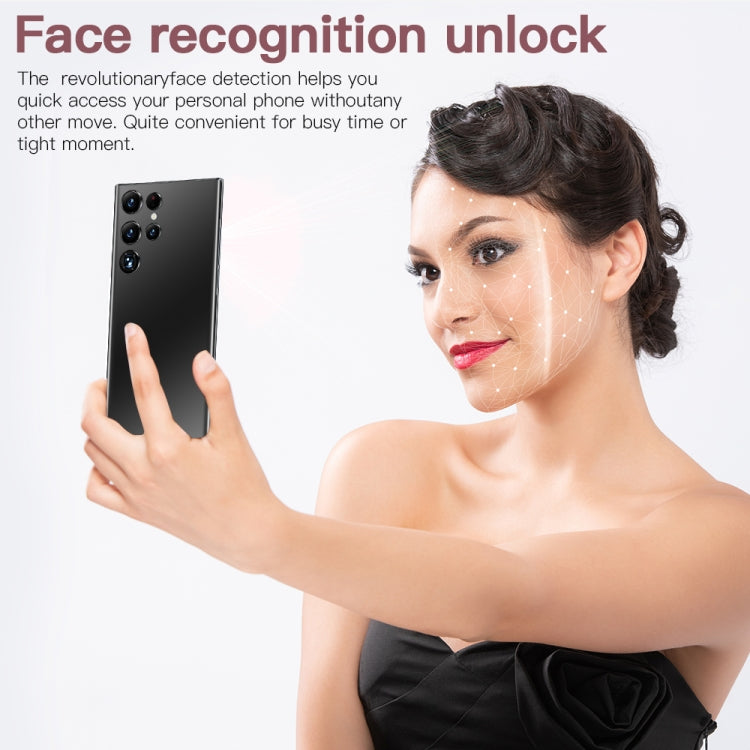 Face Identification, Android 8.1 MTK6753 Octa Core, Network: 4G, S23Ultra 5G D12332 3GB+64GB