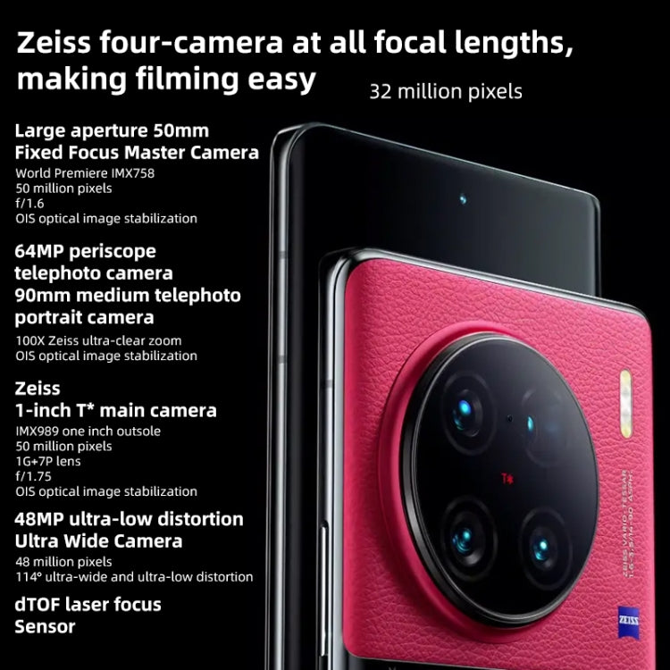 Quad Back Cameras, Screen Fingerprint Identification / Face ID, 4700mAh Battery, 6.78 inch Android 13.0 OriginOS 3 Qualcomm Snapdragon 8 Gen 2  Octa Core up to 3.2GHz, NFC, OTG, Network: 5G, Support Google Play, Support 50W Wireless Flash Charging...