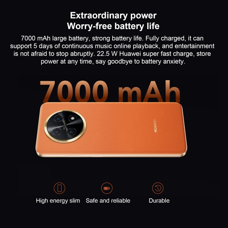 Dual Back Cameras, Side Fingerprint Identification, 7000mAh Battery, 6.95 inch HarmonyOS 3.0 Qualcomm Snapdragon 680 Octa Core 2.4GHz, Network: 4G, OTG, NFC, Not Support Google Play, 128GB Green, 128GB Silver, 128GB Black
