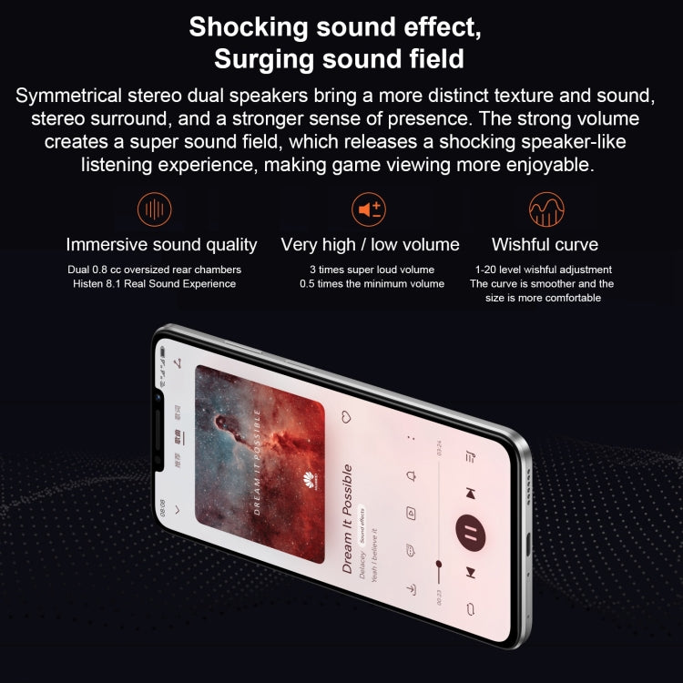 Dual Back Cameras, Side Fingerprint Identification, 7000mAh Battery, 6.95 inch HarmonyOS 3.0 Qualcomm Snapdragon 680 Octa Core 2.4GHz, Network: 4G, OTG, NFC, Not Support Google Play, 128GB Green, 128GB Silver, 128GB Black