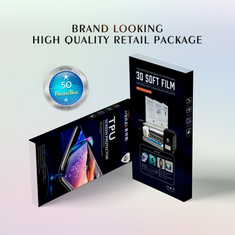 50 PCS 12 x 18cm Phone Anti Blue-ray TPU Soft Hydrogel Film Supplies for Intelligent Protector Cutter, 12 x 18cm Anti Blue-ray Film