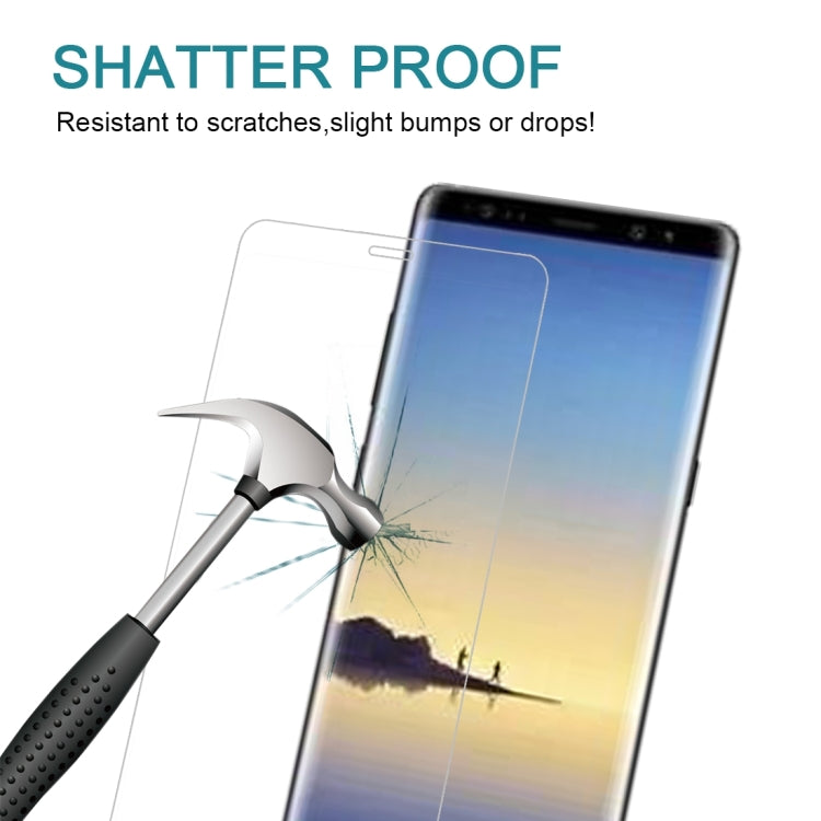 For Galaxy Note 8 0.3mm 9H Surface Hardness 3D Curved Silk-screen Full Screen Tempered Glass Screen Protector, For Galaxy Note 8