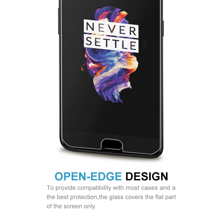 For OnePlus 5 0.3mm 9H Surface Hardness 2.5D Explosion-proof Non-full Screen Tempered Glass Screen Film, For OnePlus 5