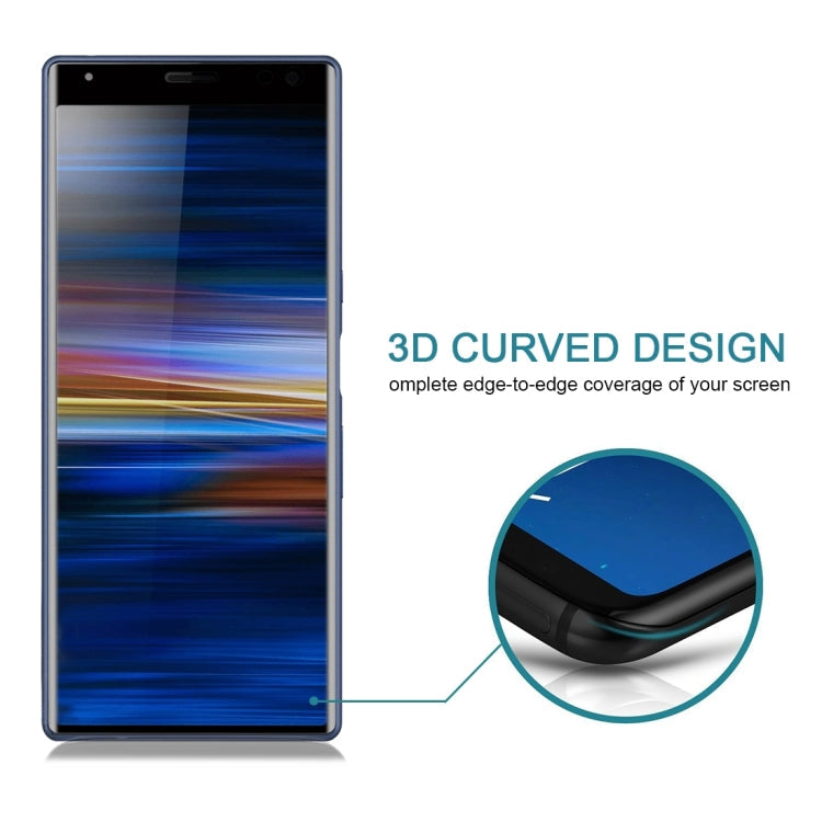 9H 3D Curved Full Screen Tempered Glass Film for Sony Xperia 10 Plus, For Sony Xperia 10 Plus(1 PC)