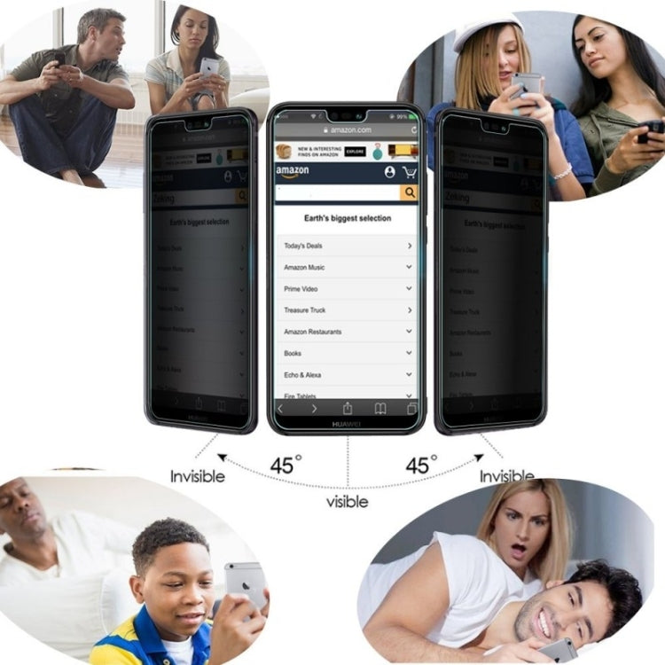 Full Cover Anti-spy Tempered Glass Film for Huawei P20 Pro, For Huawei P20 Pro