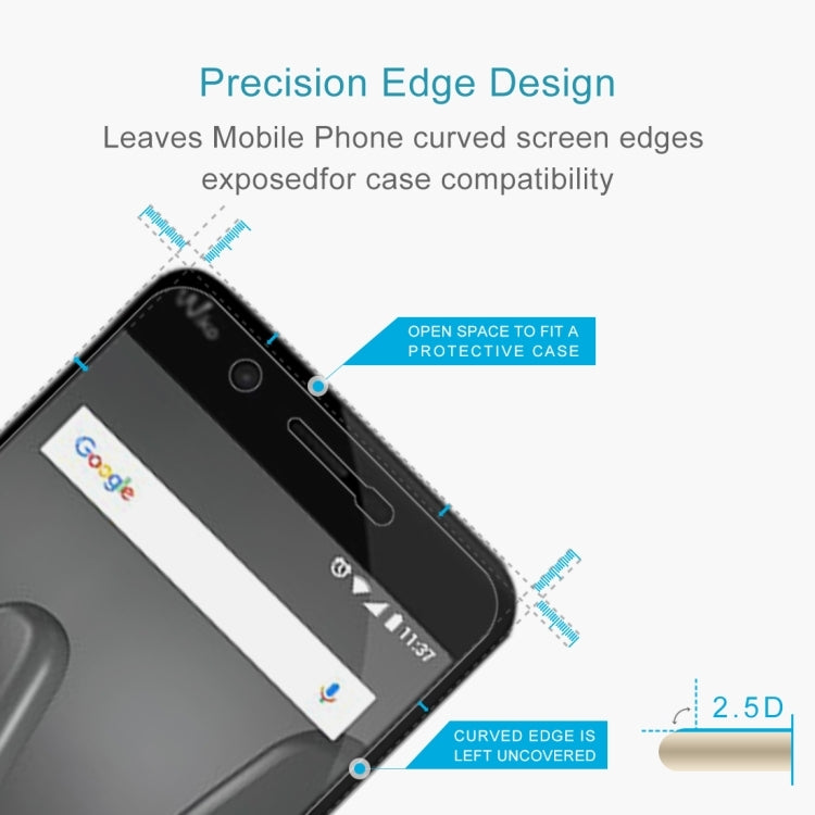2 PCS for Wiko Harry 0.26mm 9H Surface Hardness 2.5D Curved Edge Tempered Glass Screen Protector, For Wiko Harry
