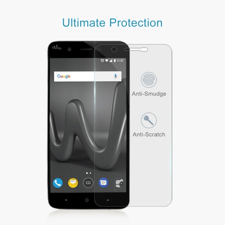 2 PCS for Wiko Harry 0.26mm 9H Surface Hardness 2.5D Curved Edge Tempered Glass Screen Protector, For Wiko Harry