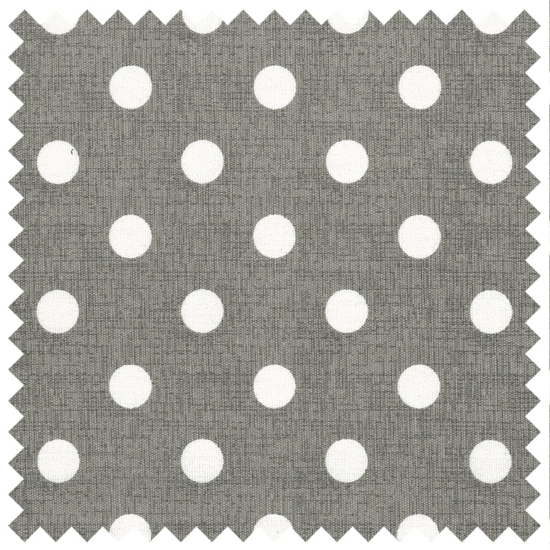 Hobby Gift: Knitting Bag: Grey Linen Polka Dot: Item size: (d/w/h) 16 x 43 x 19cm.