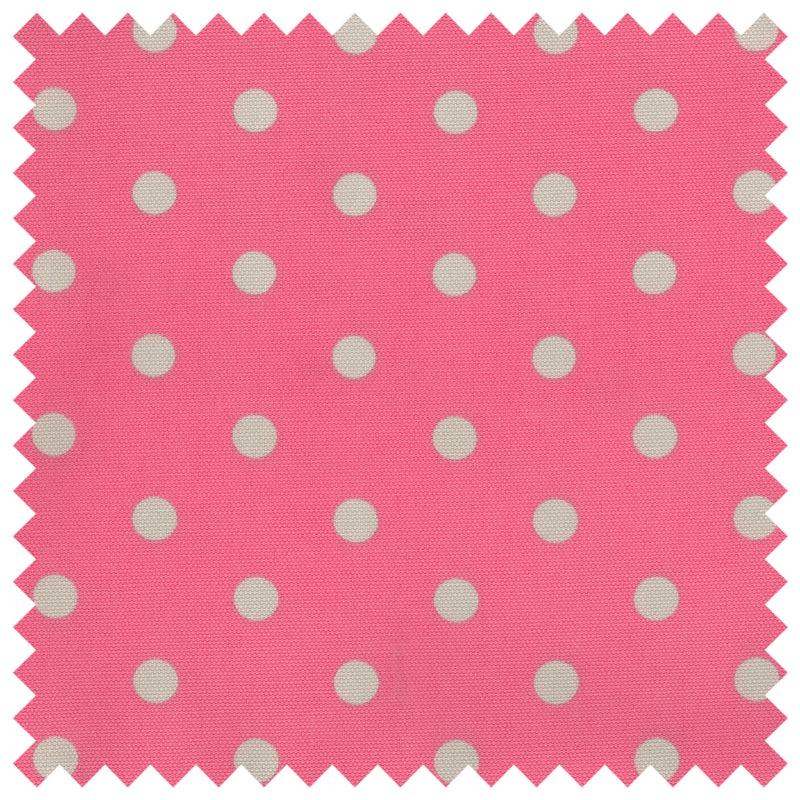 Hobby Gift: Sewing Box (M): Flamingo Pink Polka Dot: Item size: (d/w/h) 18.5 x 25.5 x 14.5cm.