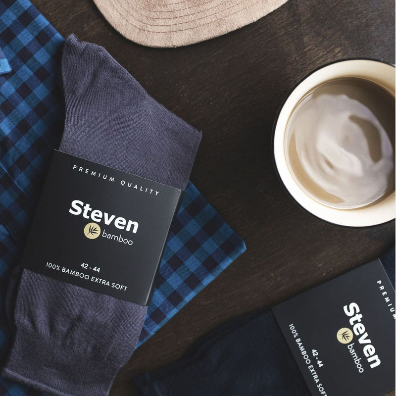 3 Pack Mens Plain 100% Bamboo Socks (2 Sizes)