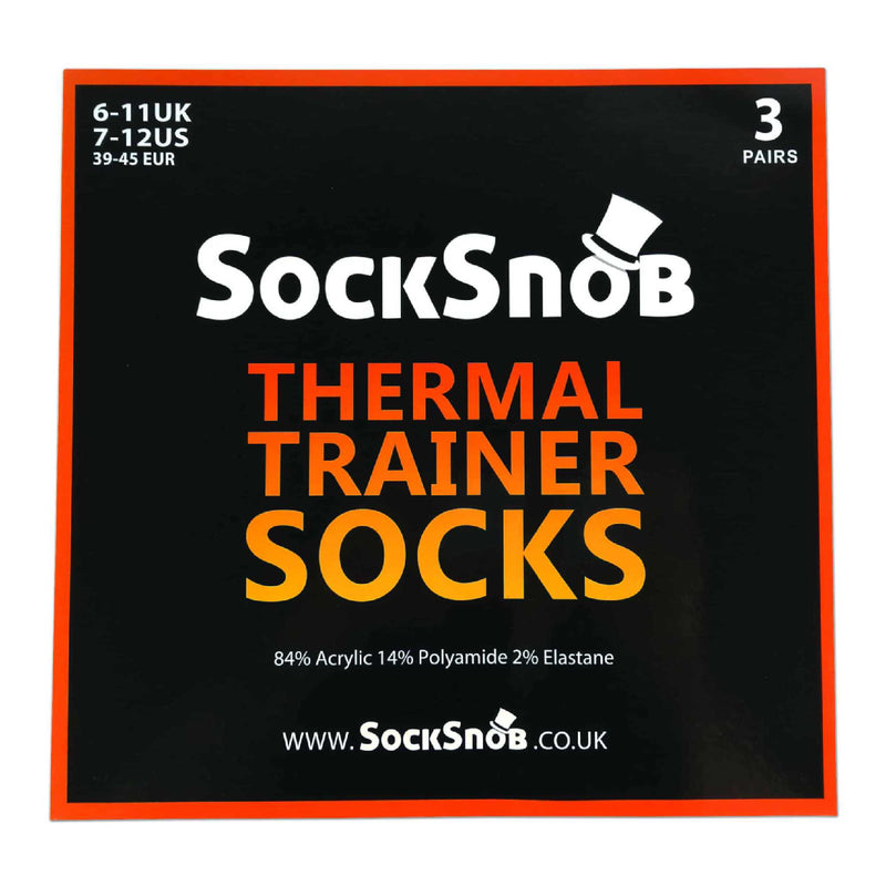 3 Pack Mens Thick Cushioned Low Cut Ankle Thermal Socks