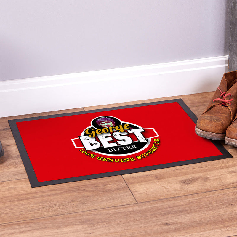 Manchester Red Best  - Football Legends - Door Mat -60cm X 40cm