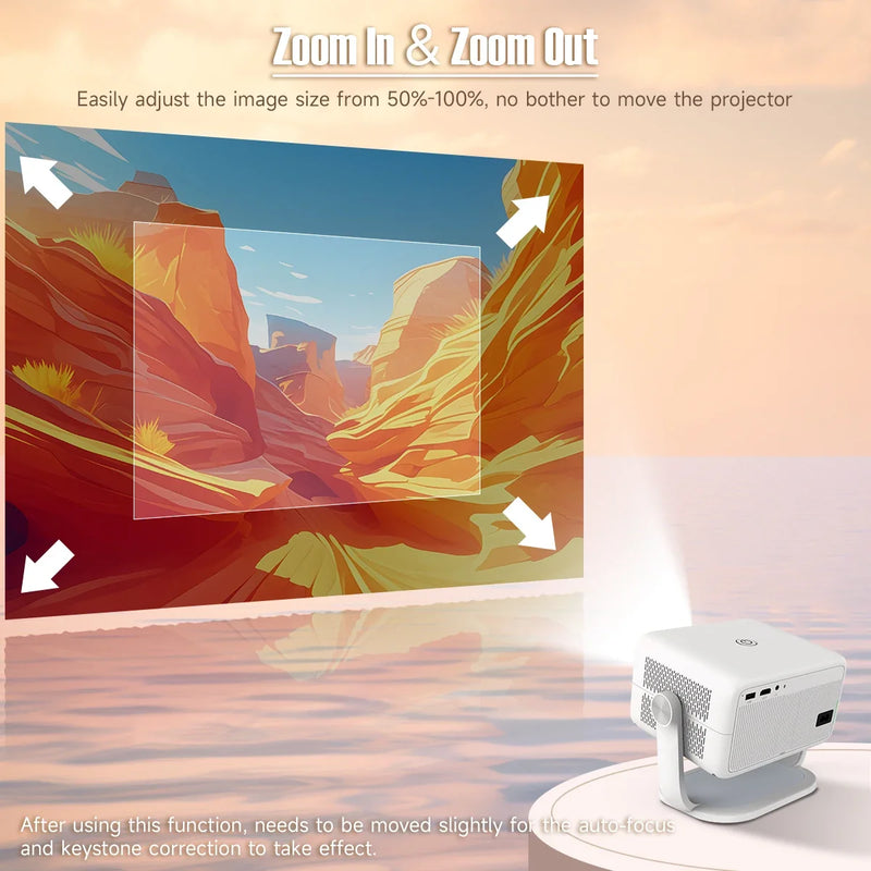 Magcubic 4K Android FHD 1080P Native Projector - Bluetooth Wifi Home Cinema