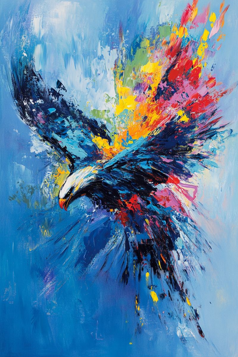 Majestic Eagle Sky Canvas