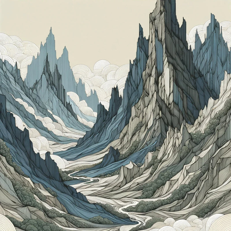 Majestic Peaks Enigma Canvas