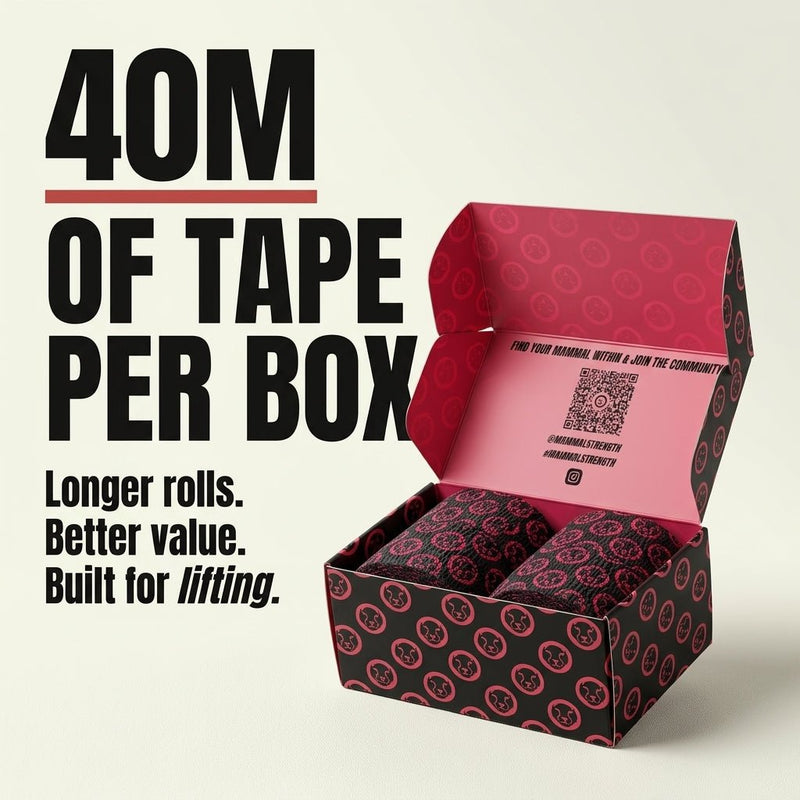 PRE-ORDER ONLY - Mammal Tape - 10-Metre - Black/Pink - SPEC 2.0 (4 pack)