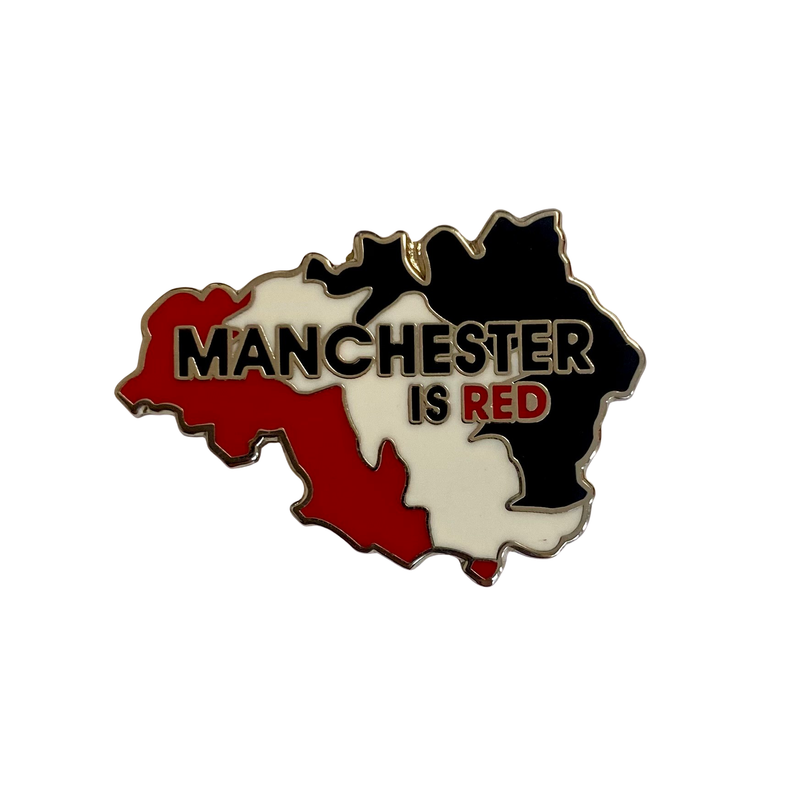 Manchester is Red Map Badge