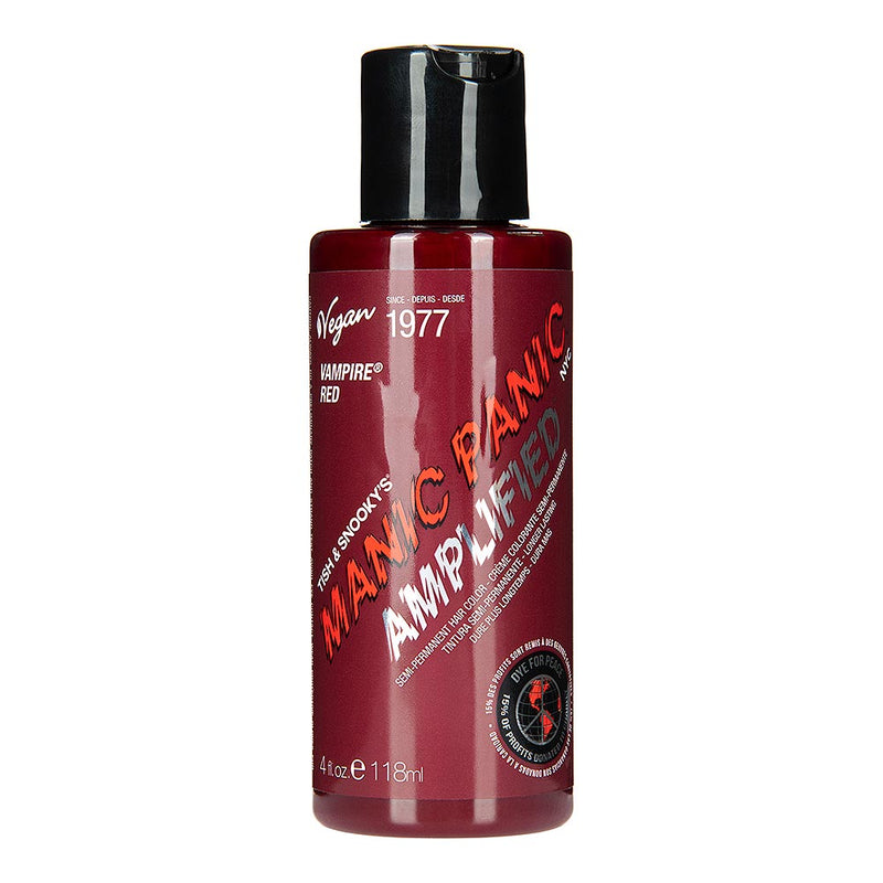 Amplified Manic Panic Semi Permanent Hair Colour EU Formula - Vampire Red