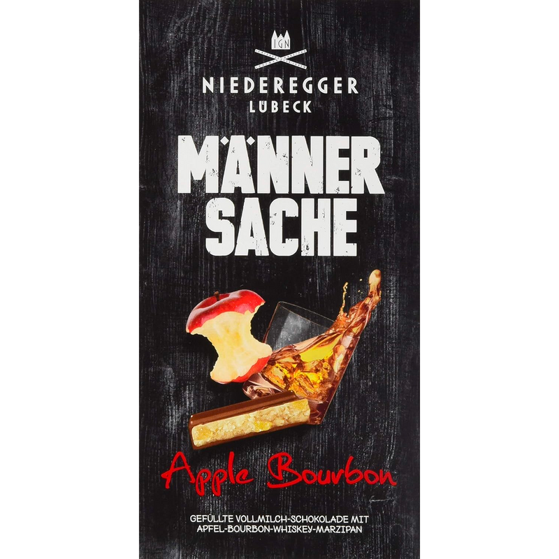 Niederegger | Marzipan Apple Bourbon Milk Chocolate Bar | 110g